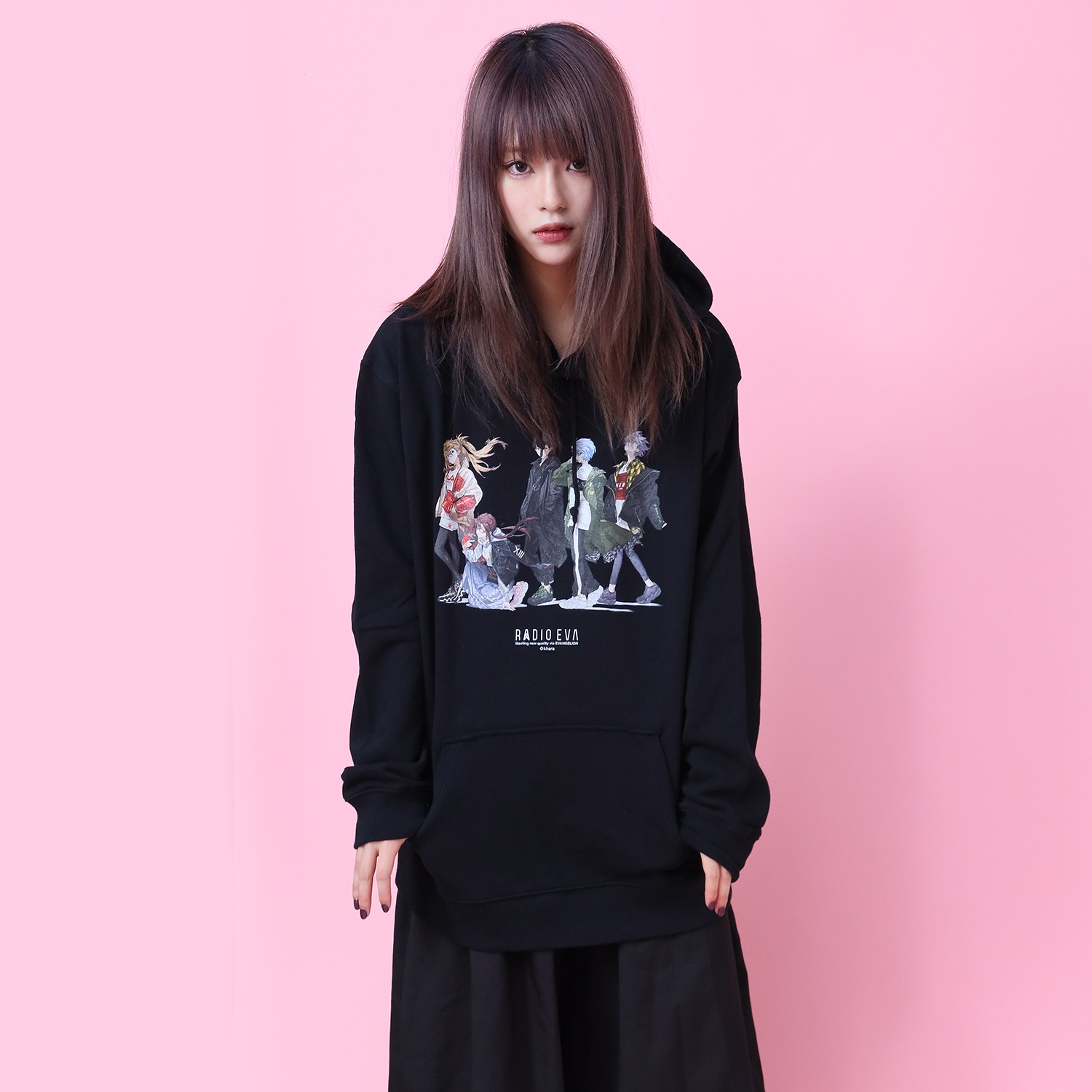 RADIO EVA Illustration Parka (Mai Yoneyama) (WHITE)