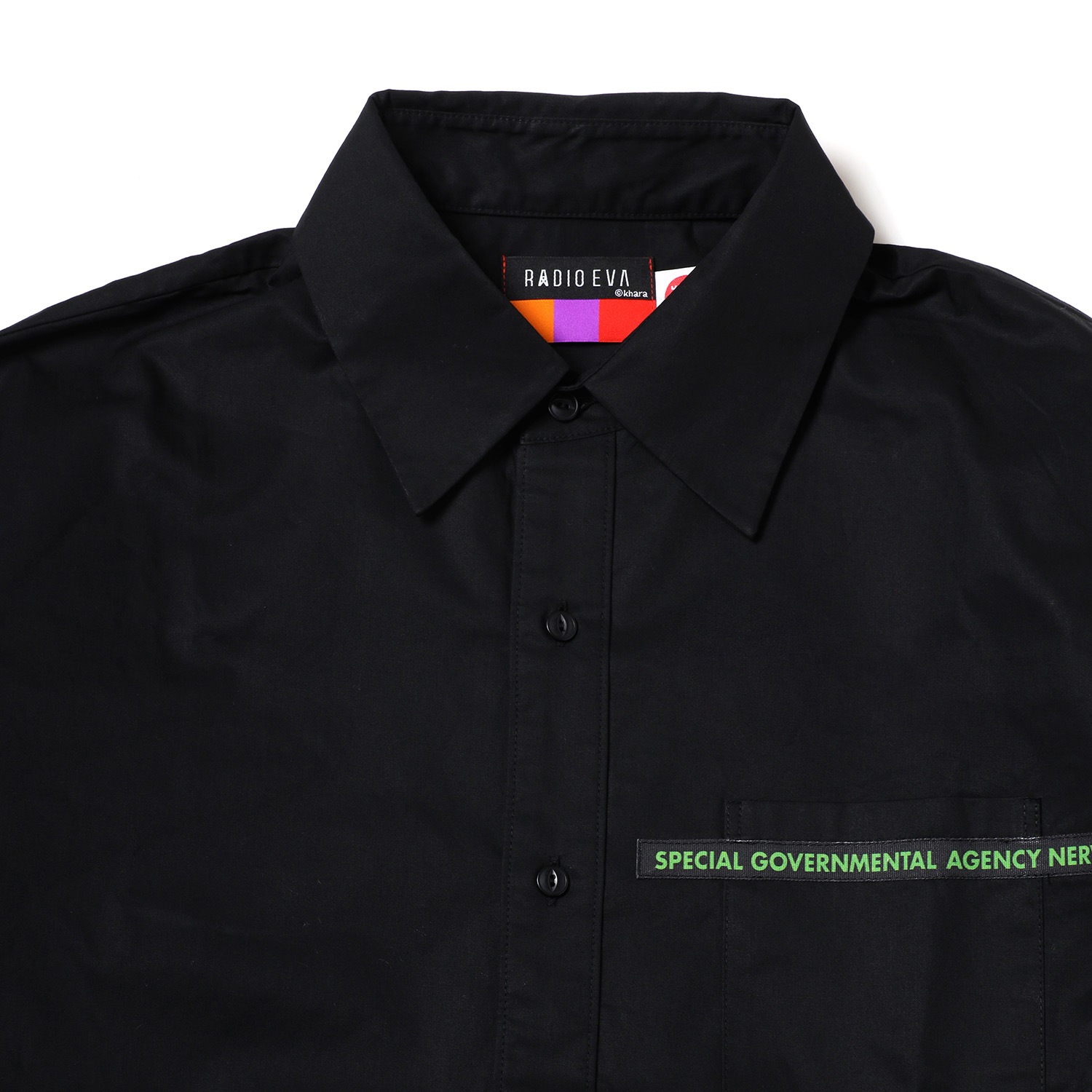 EVA-01 BANDANNA SHIRTS (BLACK)