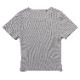 Rib Crop T-Shirt (GRAY)