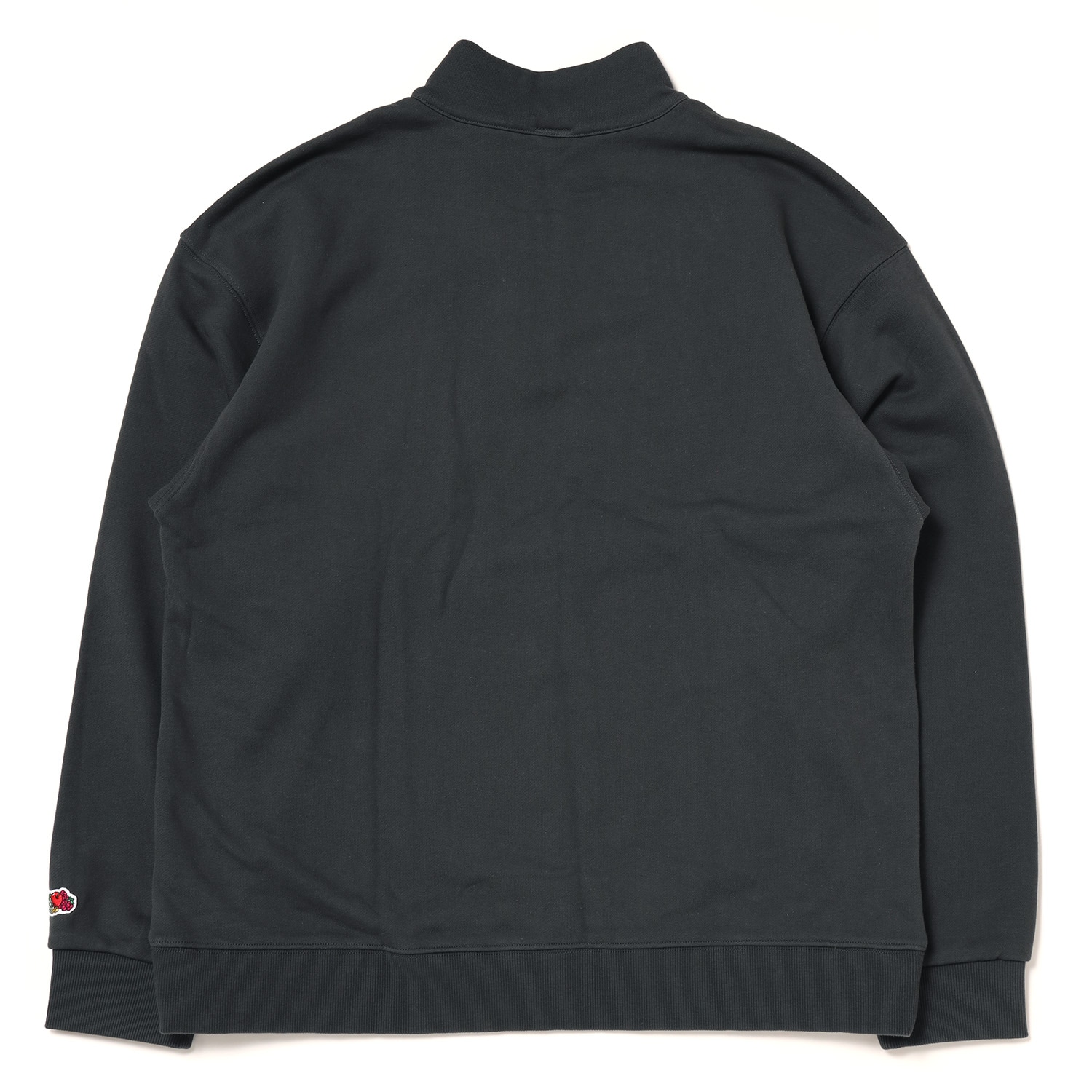 NERV Embroidery Half Zip Sweat  by FRUIT OF THE LOOM (CHARCOAL)