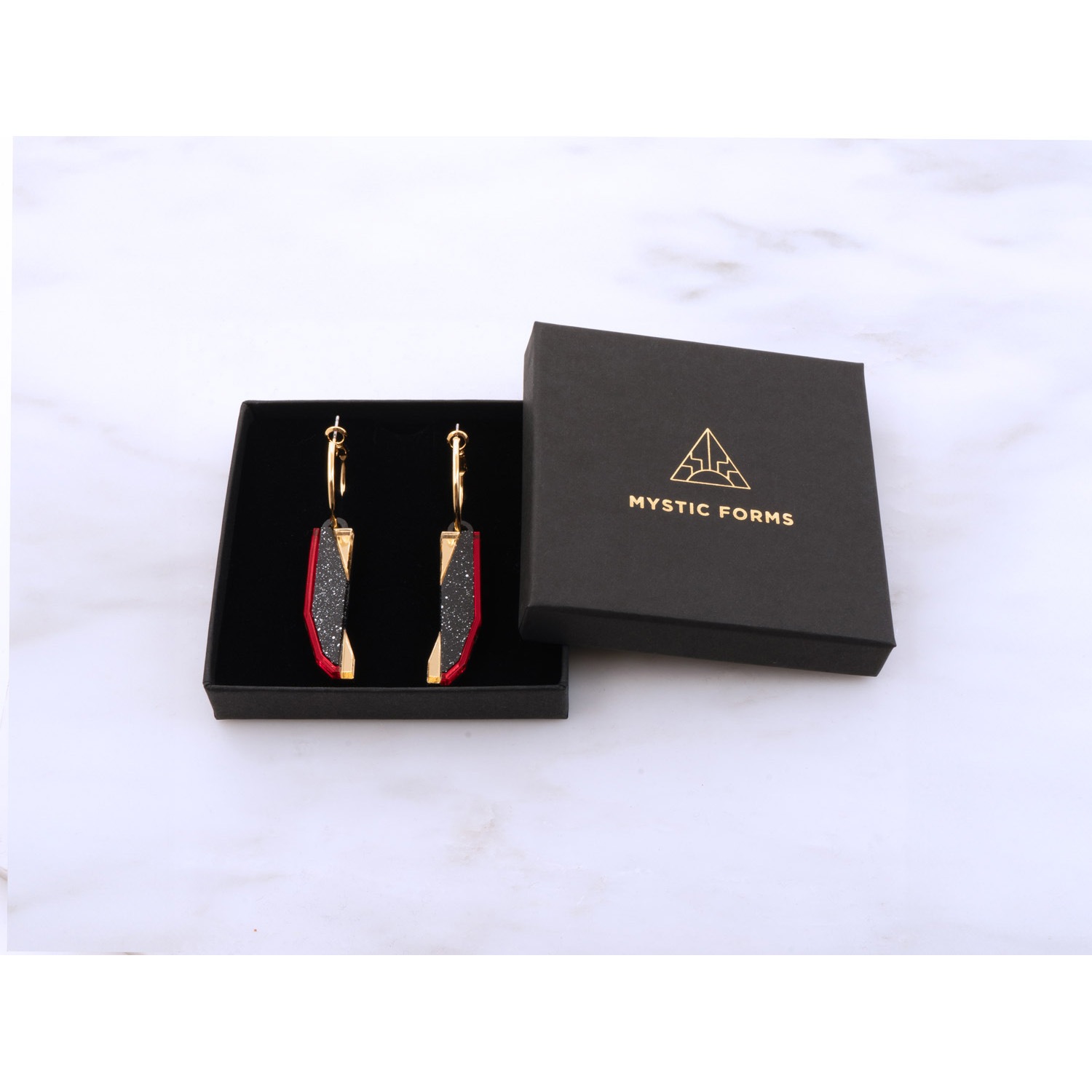 EVANGELION PYLON HOOPS by MYSTIC FORMS（Black-Red-Gold）