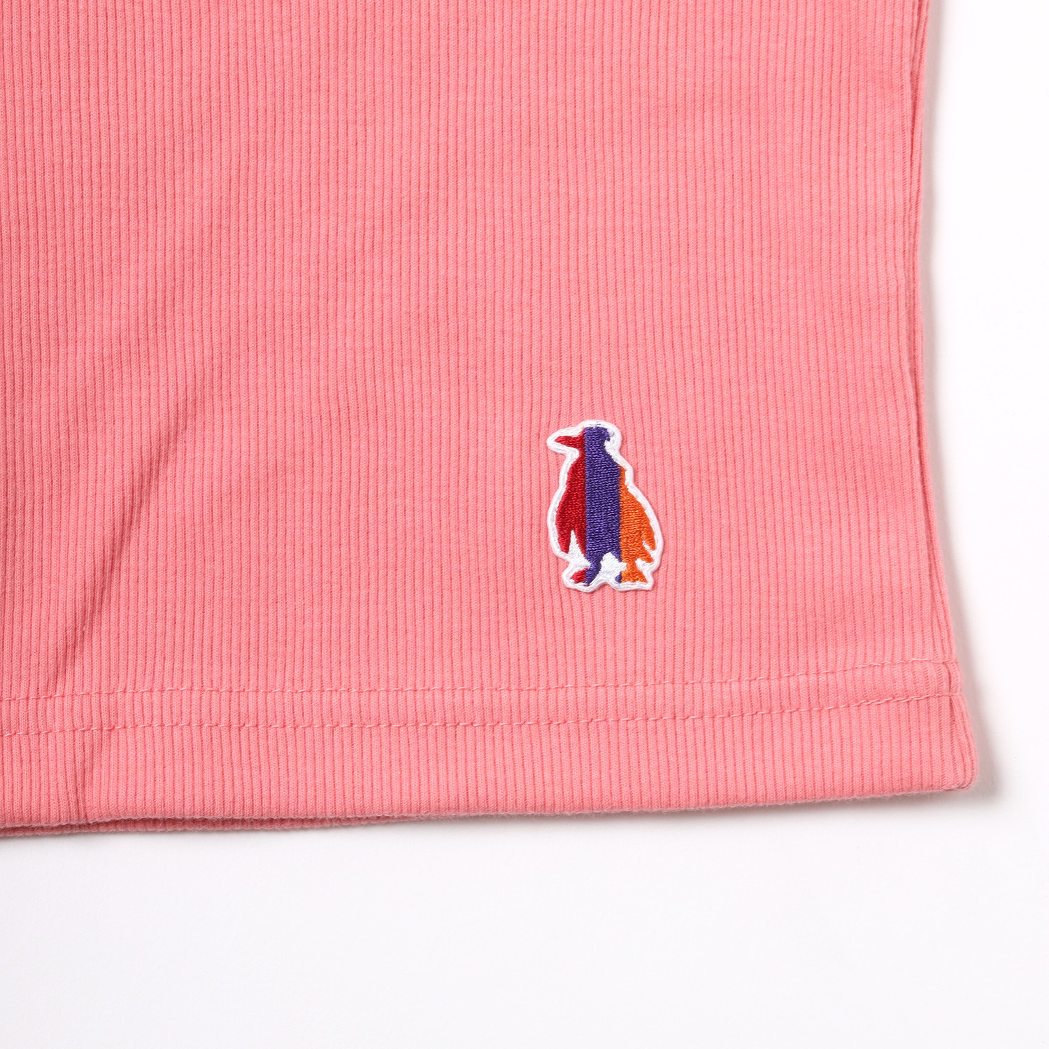 Rib Crop T-Shirt (PINK)