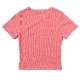 Rib Crop T-Shirt (PINK)