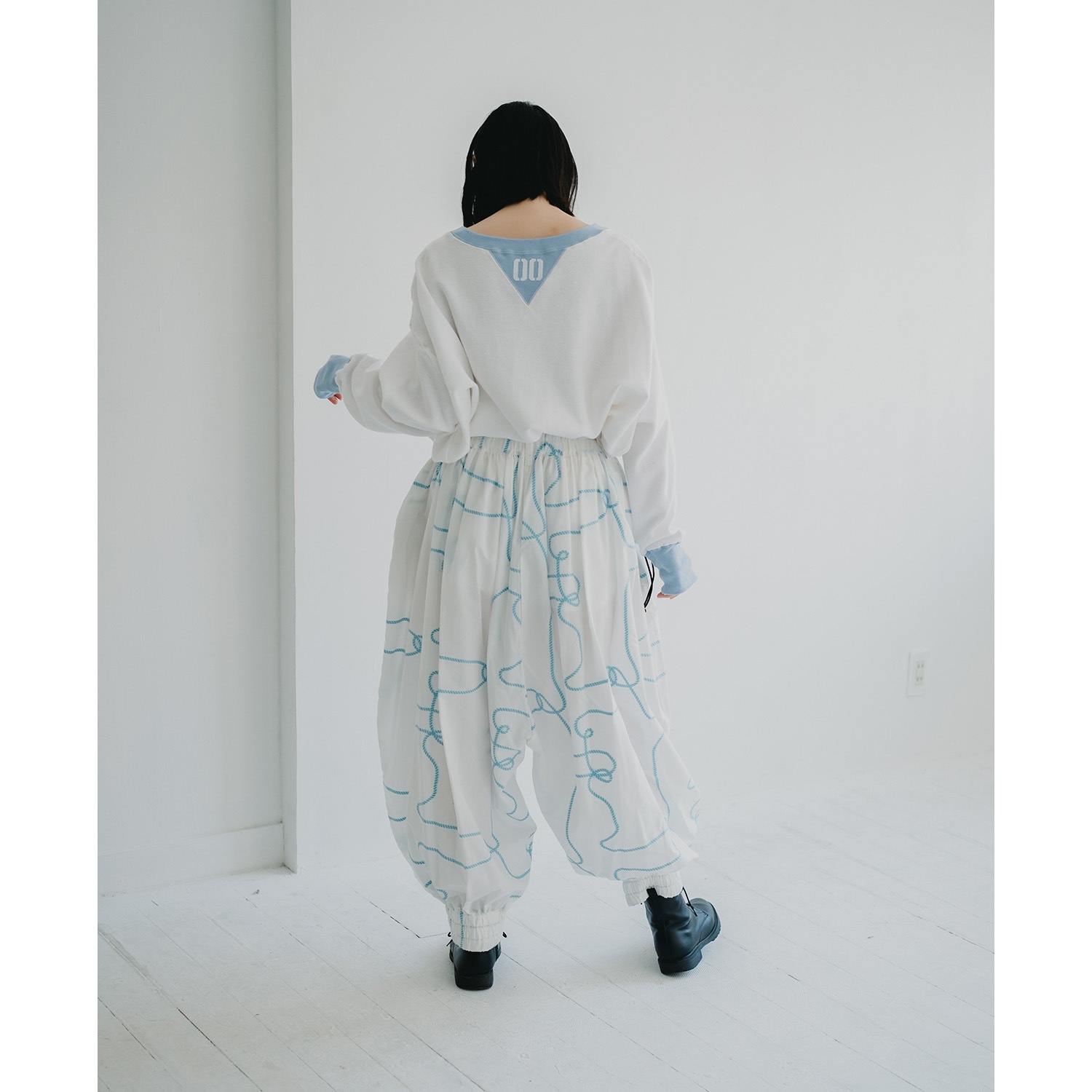 円環 cut & sewn long sleeve by 01u10 (WHITE(REI))