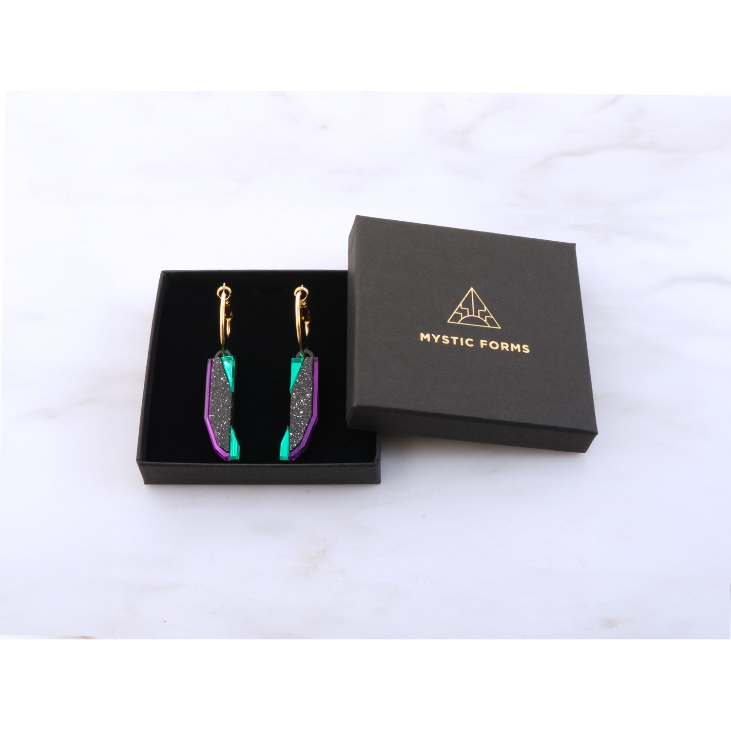 EVANGELION PYLON HOOPS by MYSTIC FORMS（Black-Purple-Green）