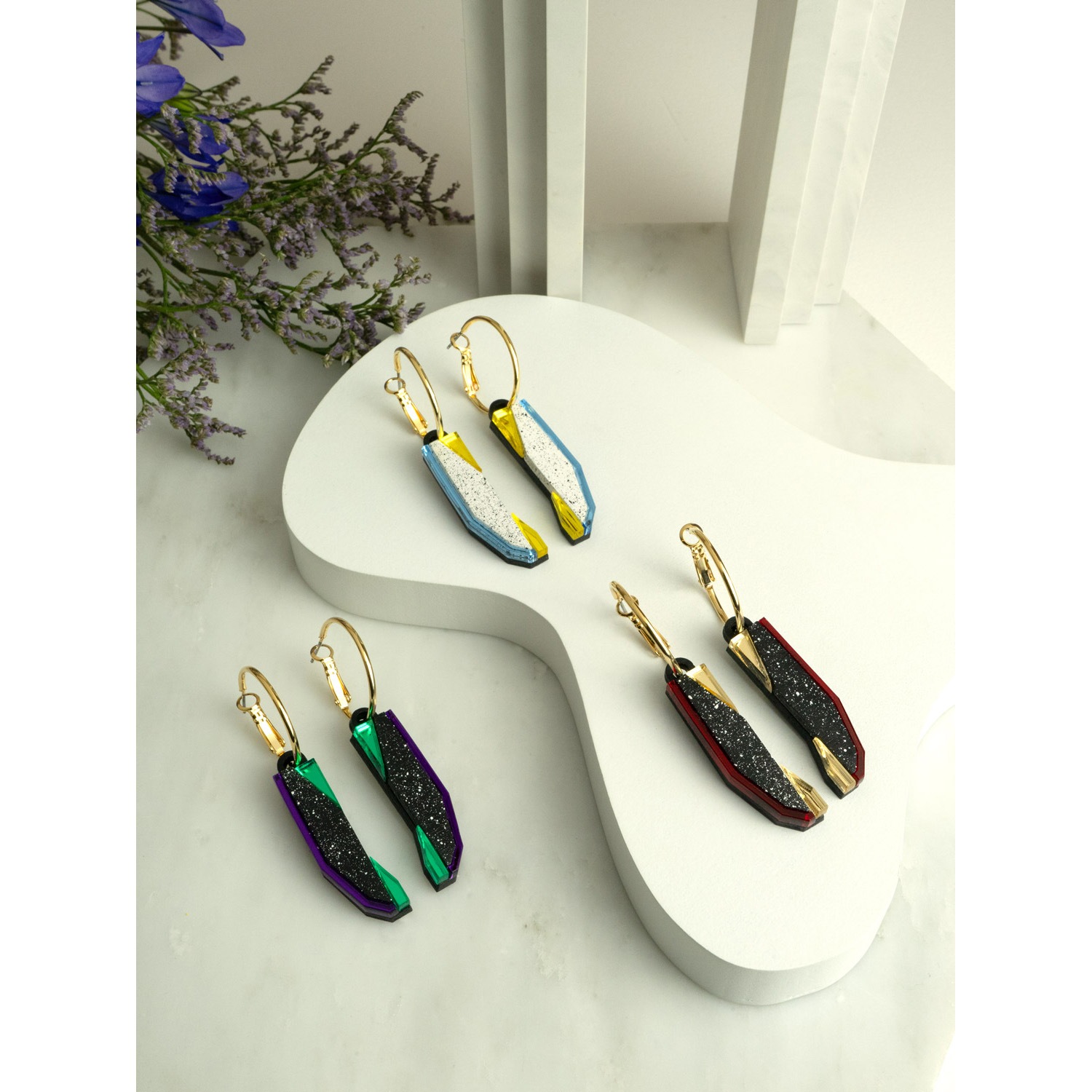 EVANGELION PYLON HOOPS by MYSTIC FORMS（Black-Purple-Green）