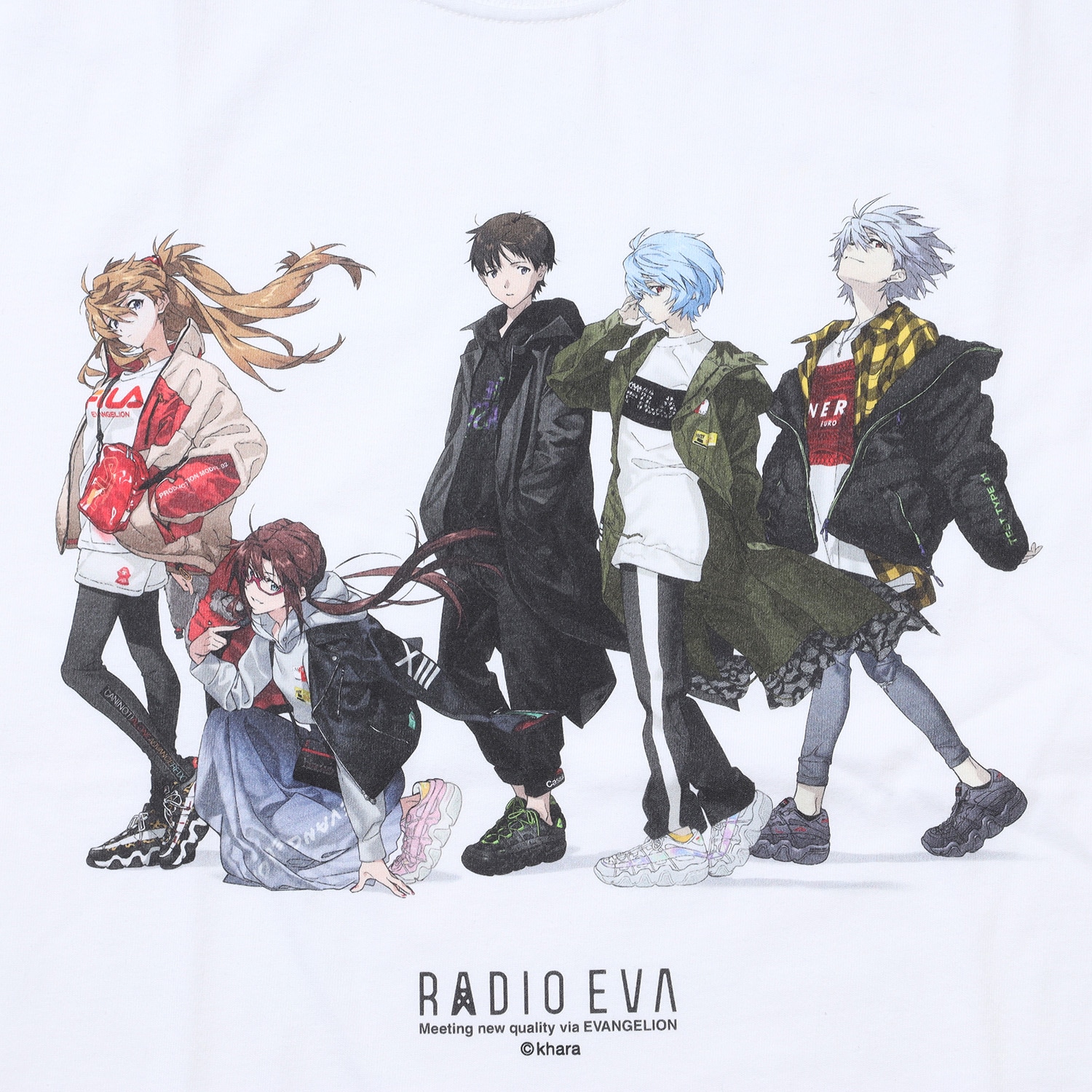 RADIO EVA Illustration Cutsew (Mai Yoneyama) (WHITE)