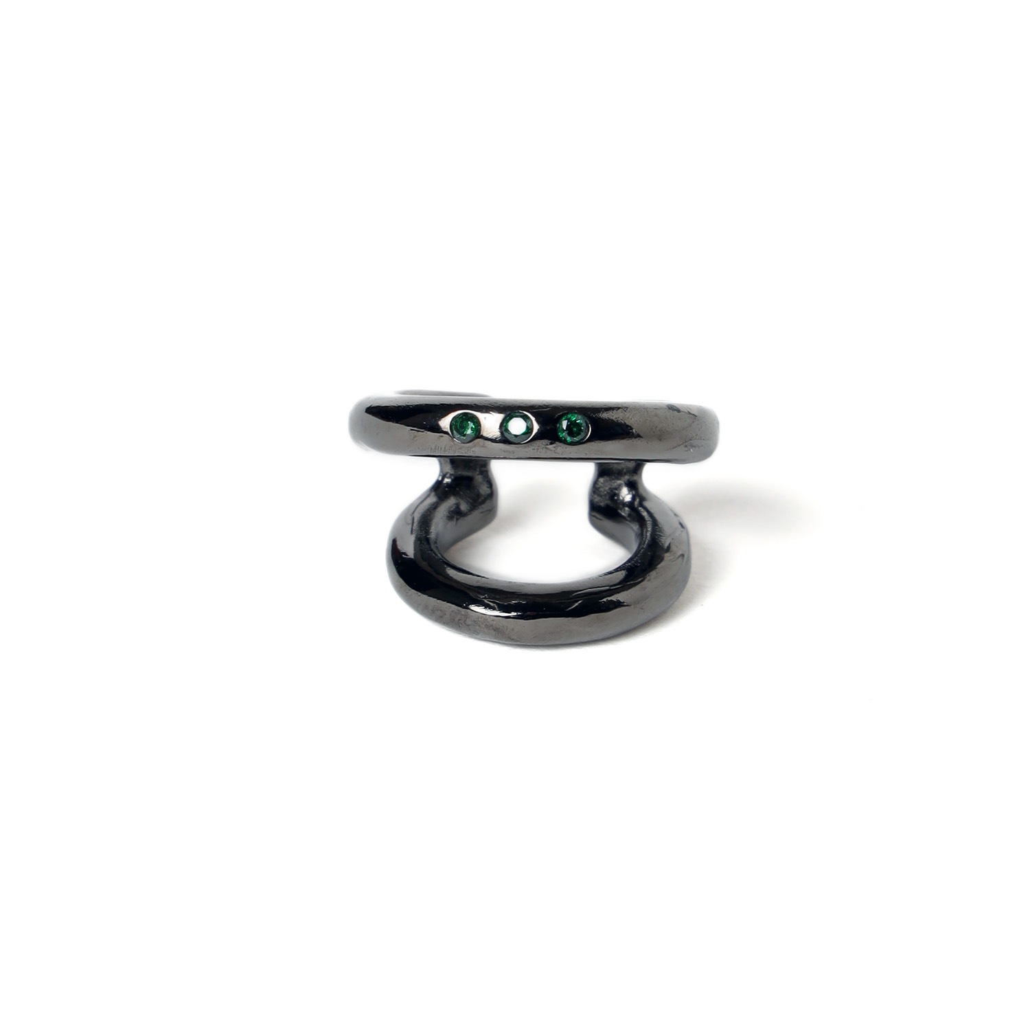 EVANGELION Rhinestone Ear Cuff (BLACK)