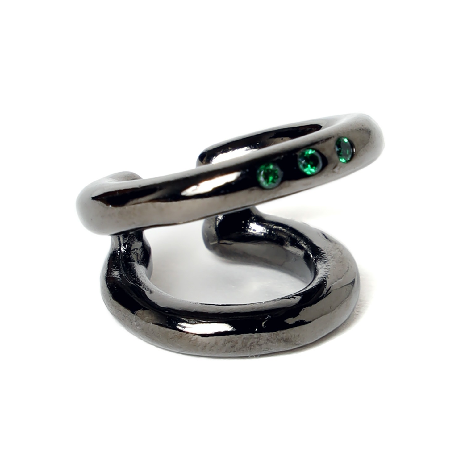 EVANGELION Rhinestone Ear Cuff (BLACK)