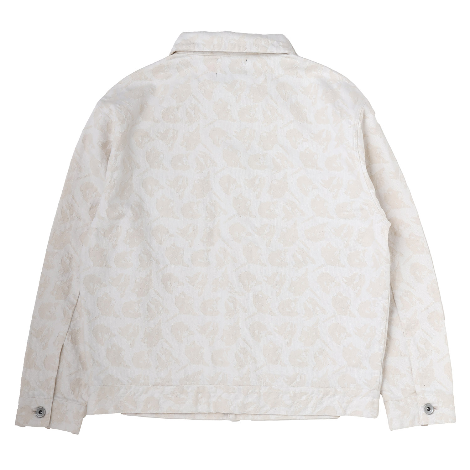 EVANGELION MONOGRAM JACQUARD DENIM TRUCKER JACKET（WHITE）