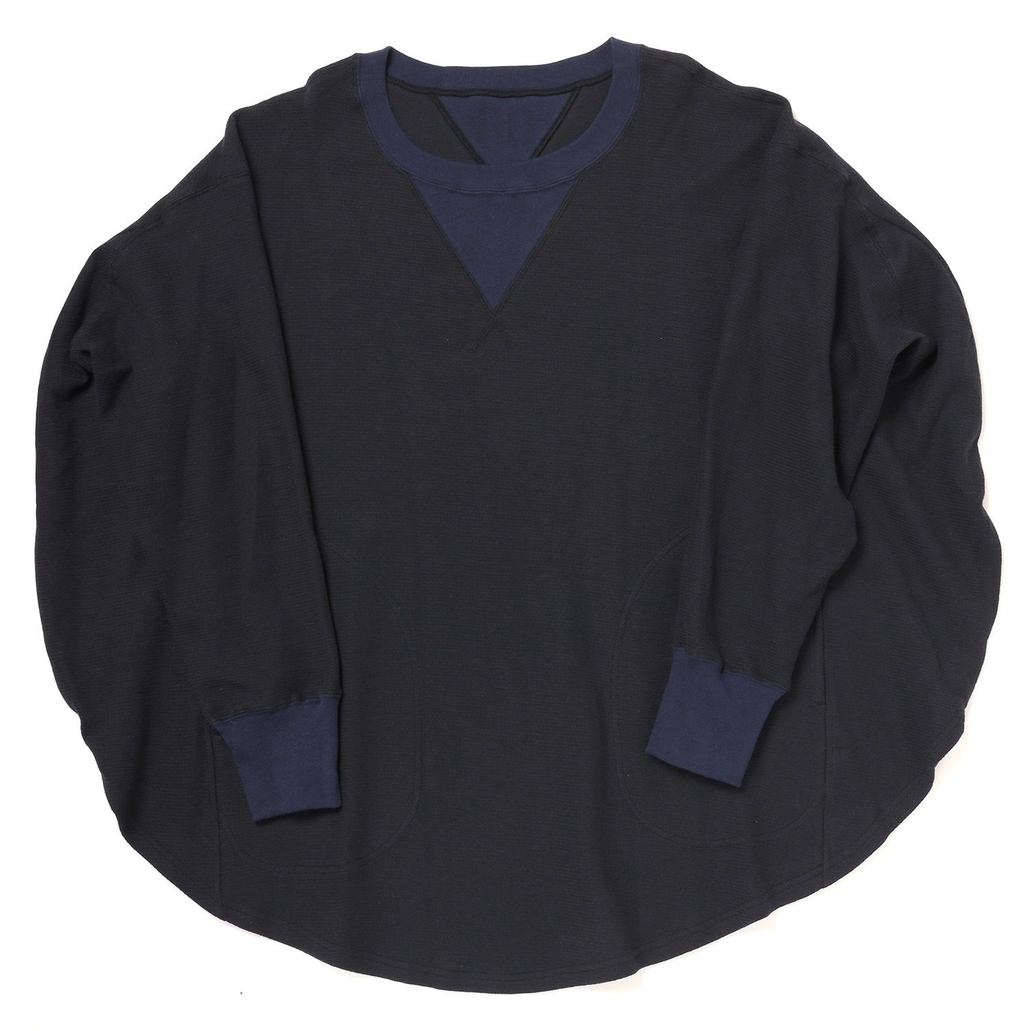 円環 cut & sewn long sleeve by 01u10 (NAVY(KAWORU))