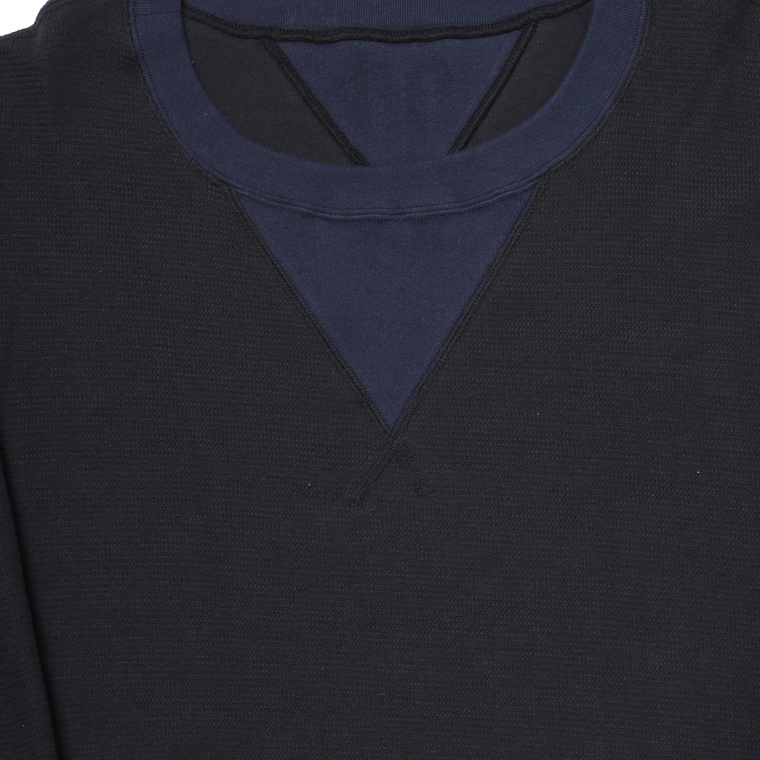 円環 cut & sewn long sleeve by 01u10 (NAVY(KAWORU))