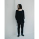 円環 cut & sewn long sleeve by 01u10 (NAVY(KAWORU))