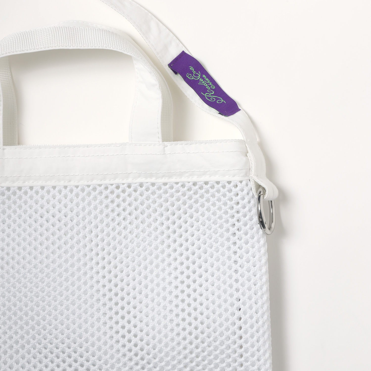 EVANGELION Crochet Mesh Bag (Small) (WHITE)