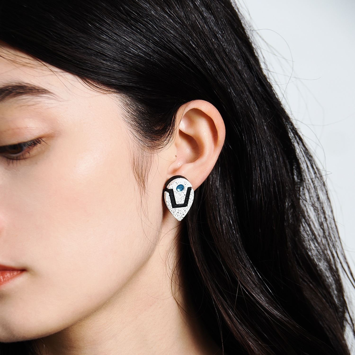 EVANGELION HEADSET STUDS by MYSTIC FORMS（White）