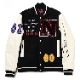 EVANGELION BASEBALL JACKET (BLACK×WHITE（NERV）)