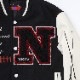 EVANGELION BASEBALL JACKET (BLACK×WHITE（NERV）)