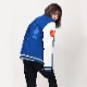 EVANGELION BASEBALL JACKET (BLACK×WHITE（NERV）)