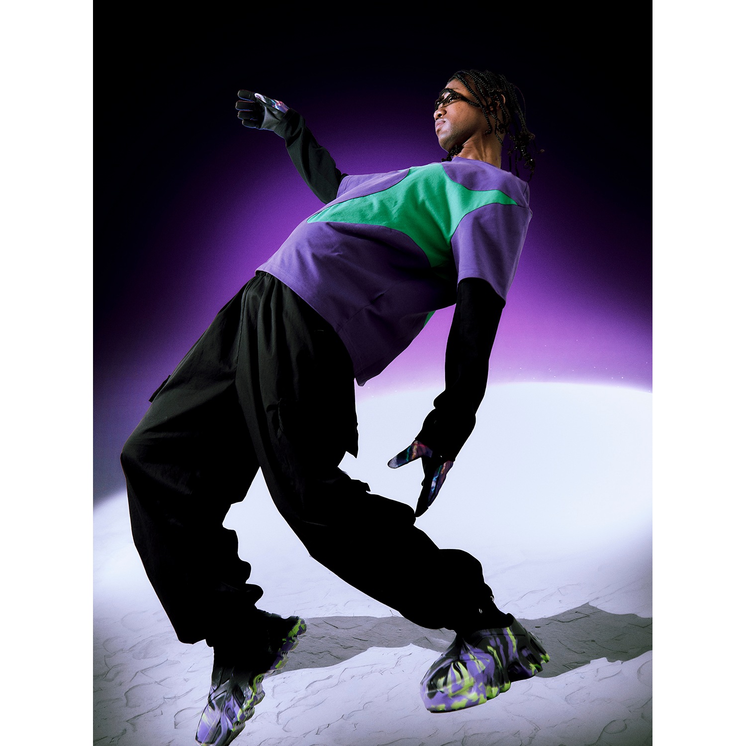 NOSENSE X RADIO EVA: LS EVA T-SHIRT (PURPLE)
