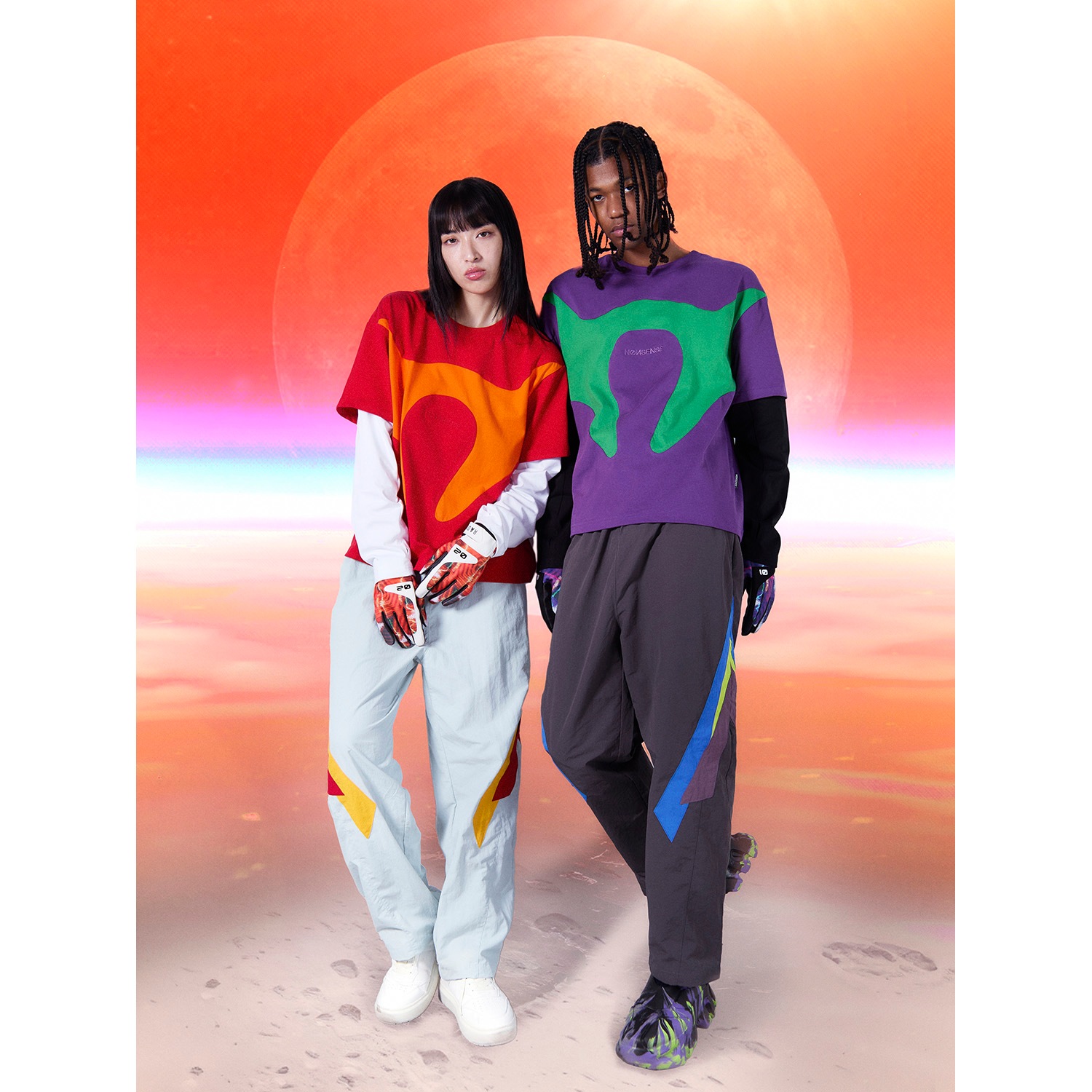 NOSENSE X RADIO EVA: LS EVA T-SHIRT (PURPLE)