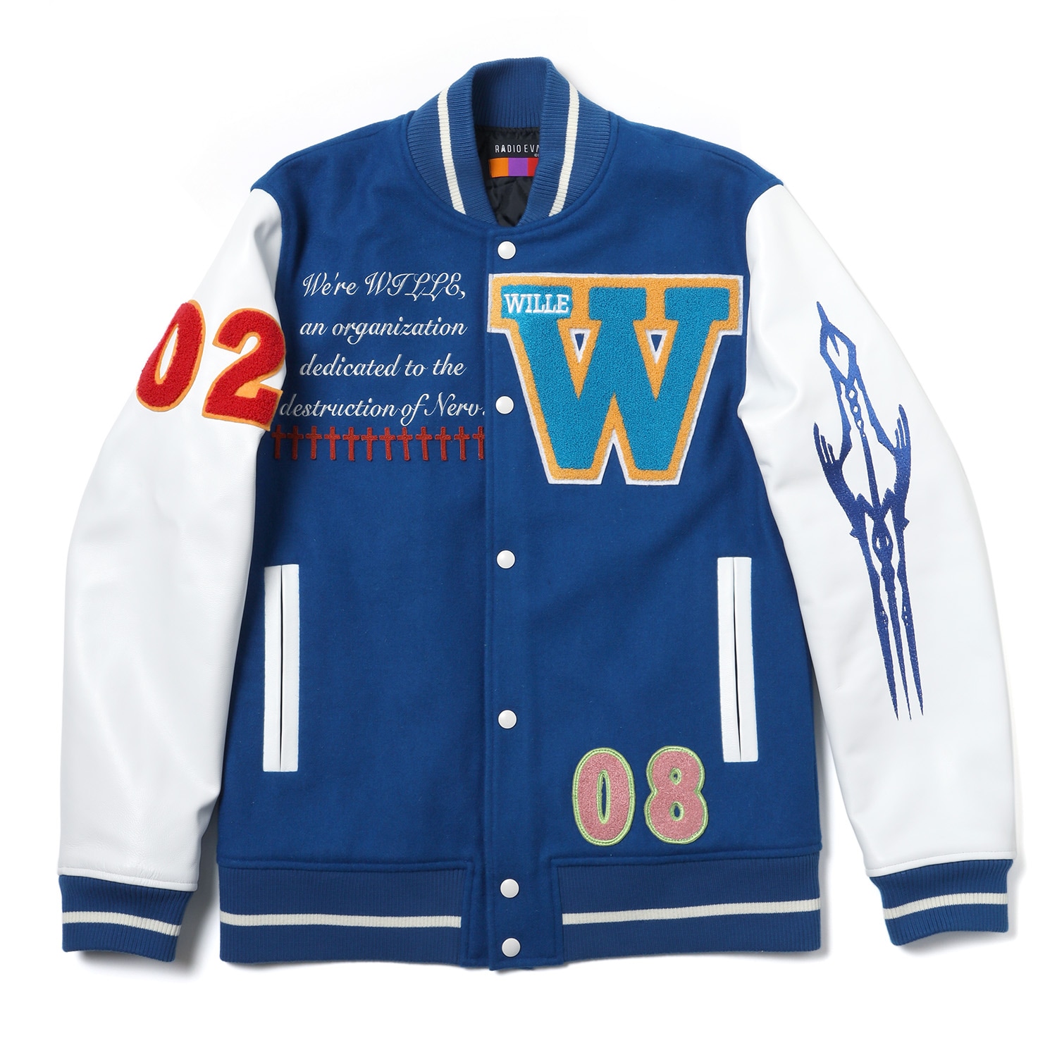 ジャケット・アウター RADIO EVA EVANGELION BASEBALL JACKET エヴァンゲリオン公式アパレルブランド【RADIO EVA Online Store】