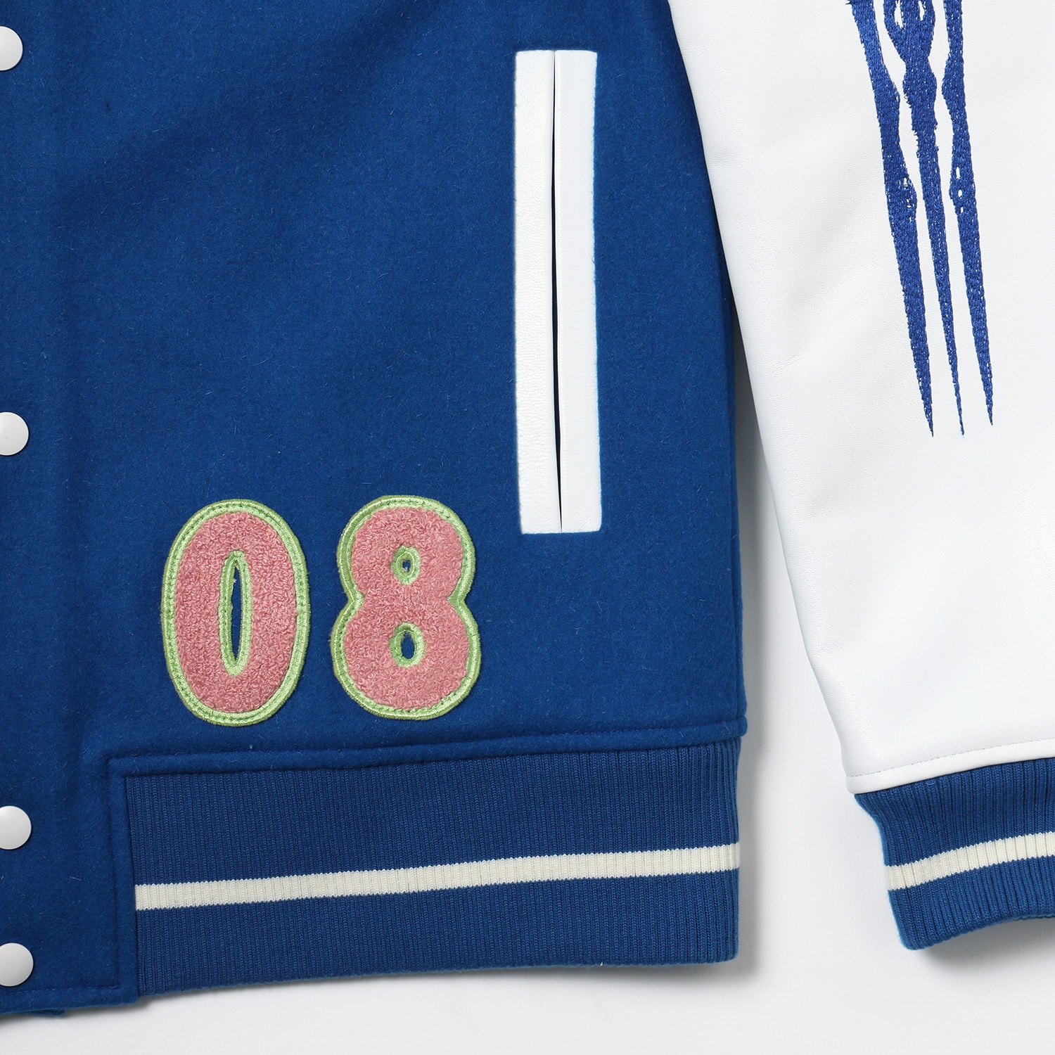 EVANGELION BASEBALL JACKET (BLUE×WHITE(WILLE))