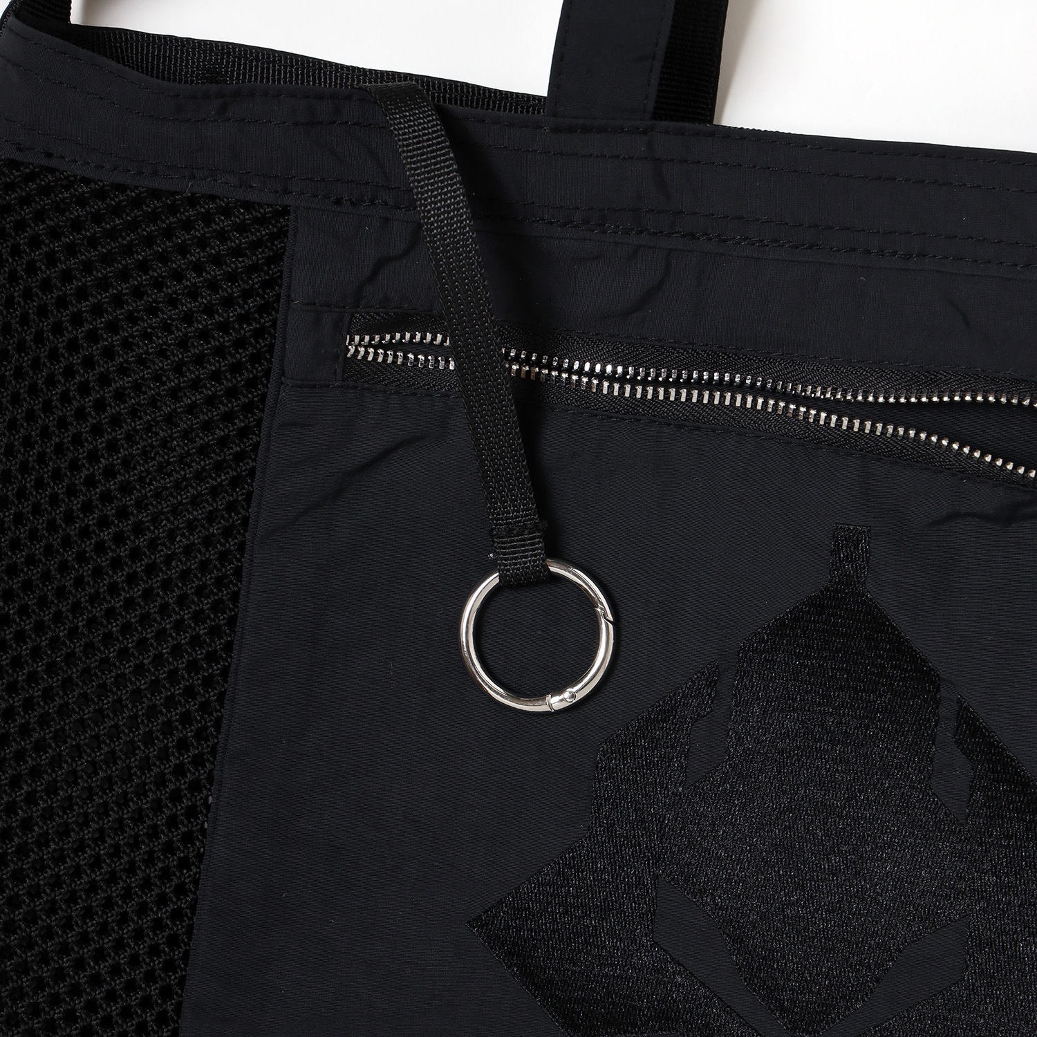 EVANGELION Crochet Mesh Bag (Large) (BLACK)