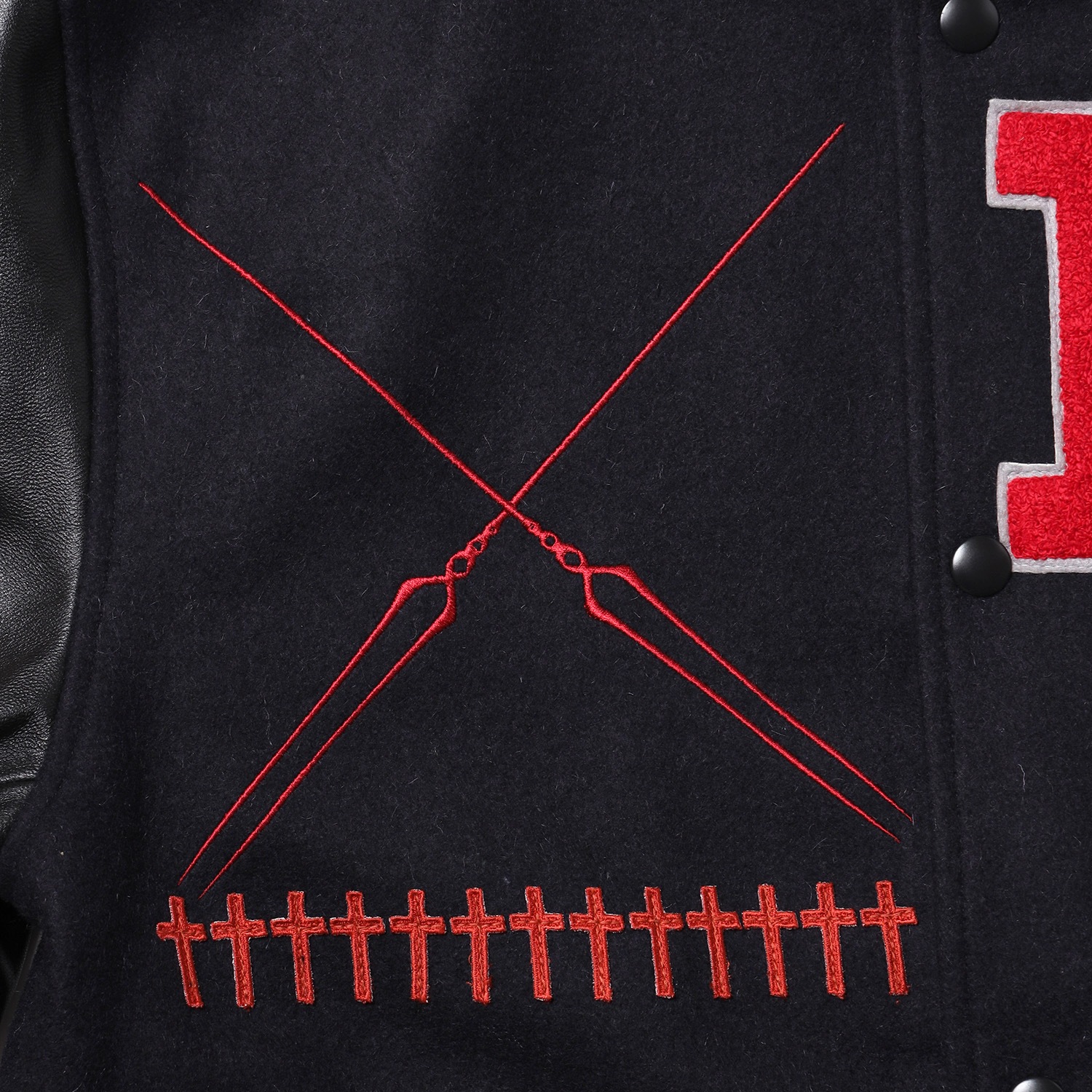 EVANGELION BASEBALL JACKET (NAVY×BLACK(KAWORU))