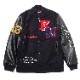 EVANGELION BASEBALL JACKET (NAVY×BLACK(KAWORU))