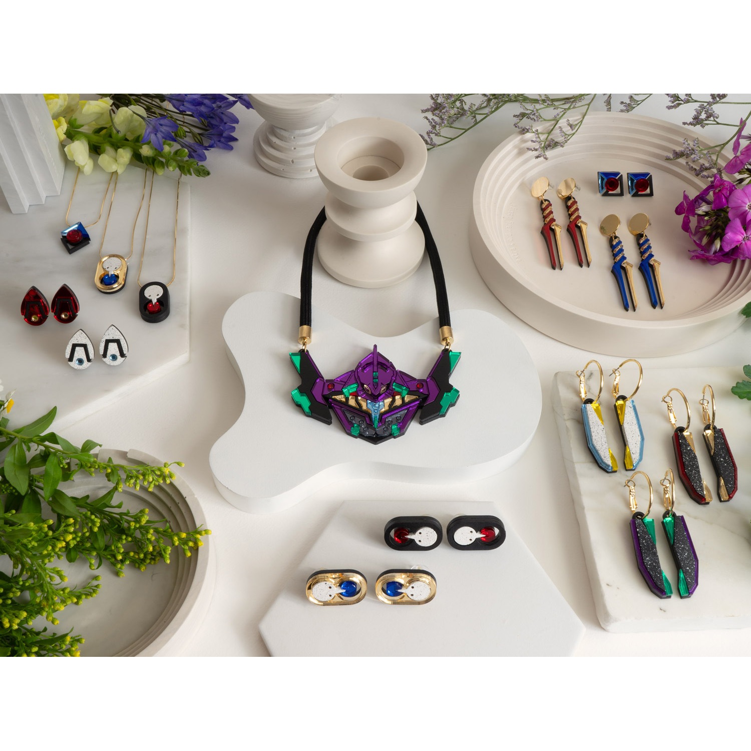 SAKIEL NECKLACE by MYSTIC FORMS（Gold-Blue）