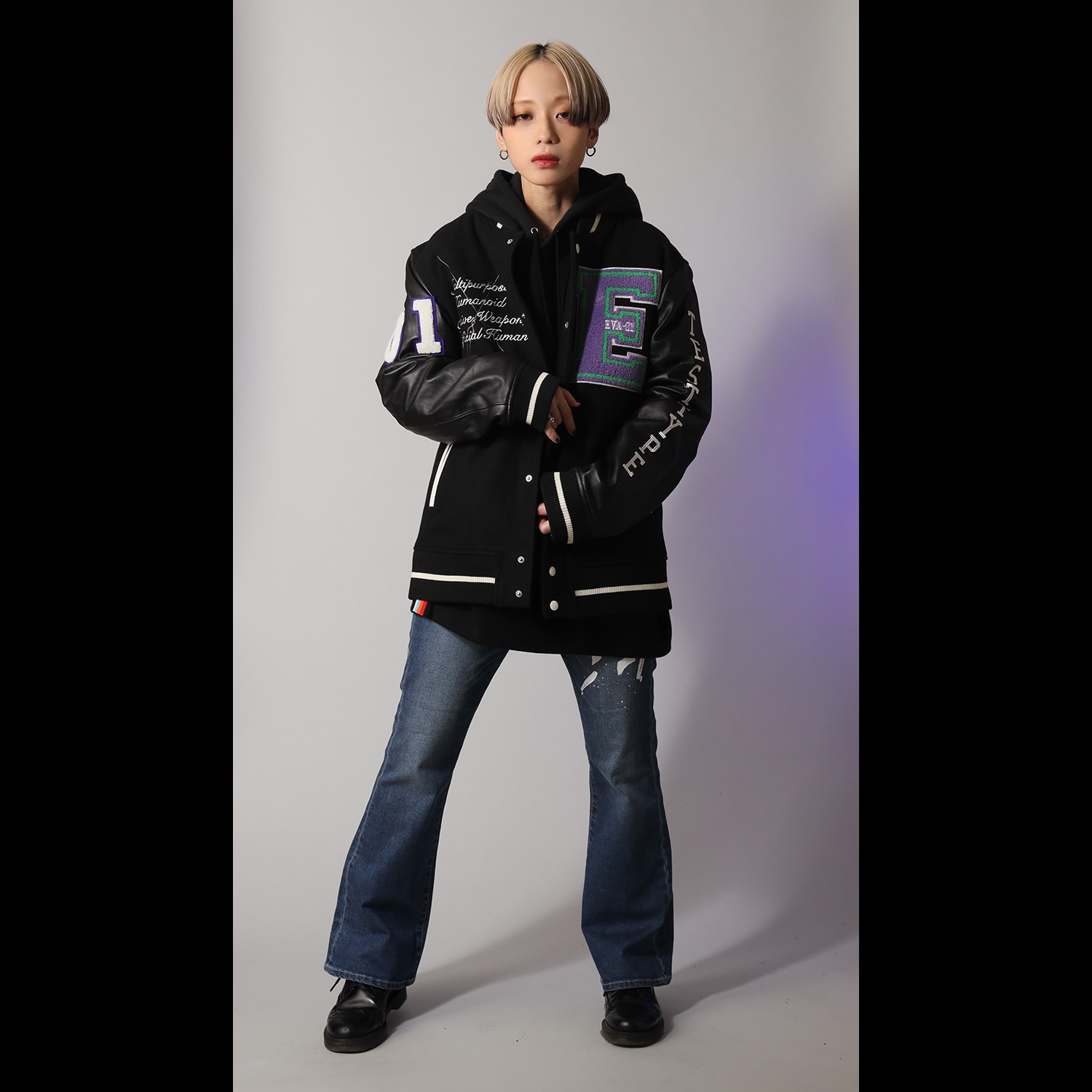 RADIO EVA スタジャン　ベースボールジャケット L エヴァンゲリオン公式アパレルブランド【RADIO EVA Online Store】