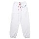 EURO NERV RHINESTONE SWEAT PANTS (WHITE)