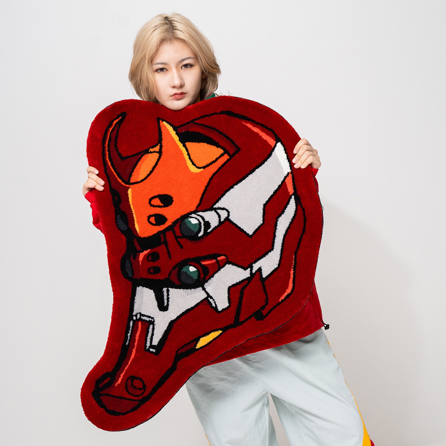 NOSENSE X RADIO EVA: GIMME RUGS: EVA-02 RUG (RED(EVA-02))