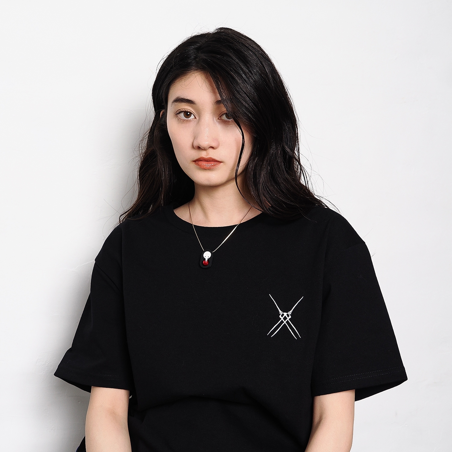 SAKIEL NECKLACE by MYSTIC FORMS（Black-Red）