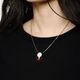 SAKIEL NECKLACE by MYSTIC FORMS（Black-Red）