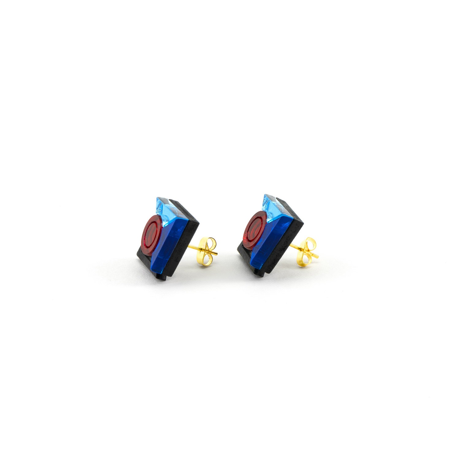 RAMIEL STUDS by MYSTIC FORMS（Iceblue-Blue-Red）