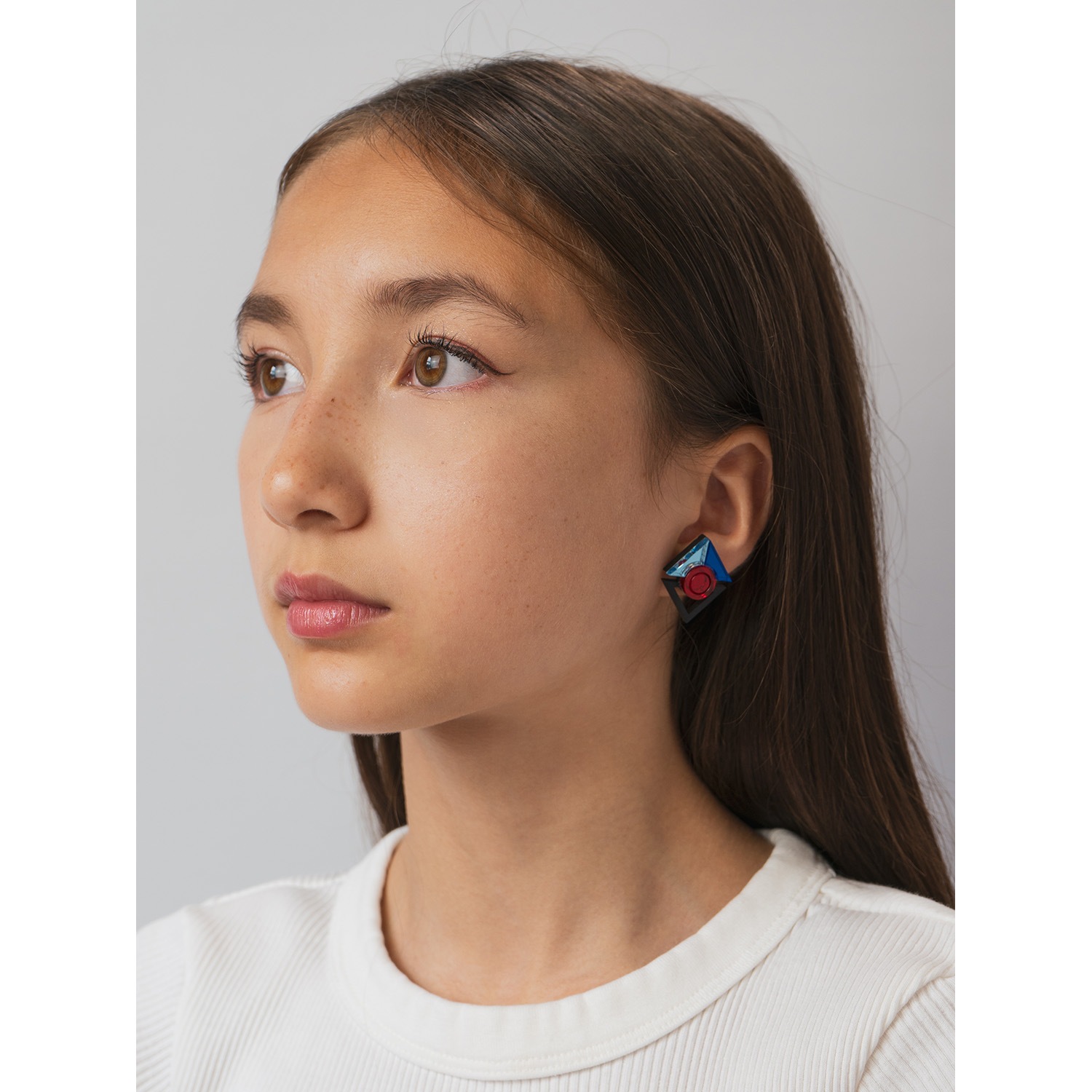 RAMIEL STUDS by MYSTIC FORMS（Iceblue-Blue-Red）