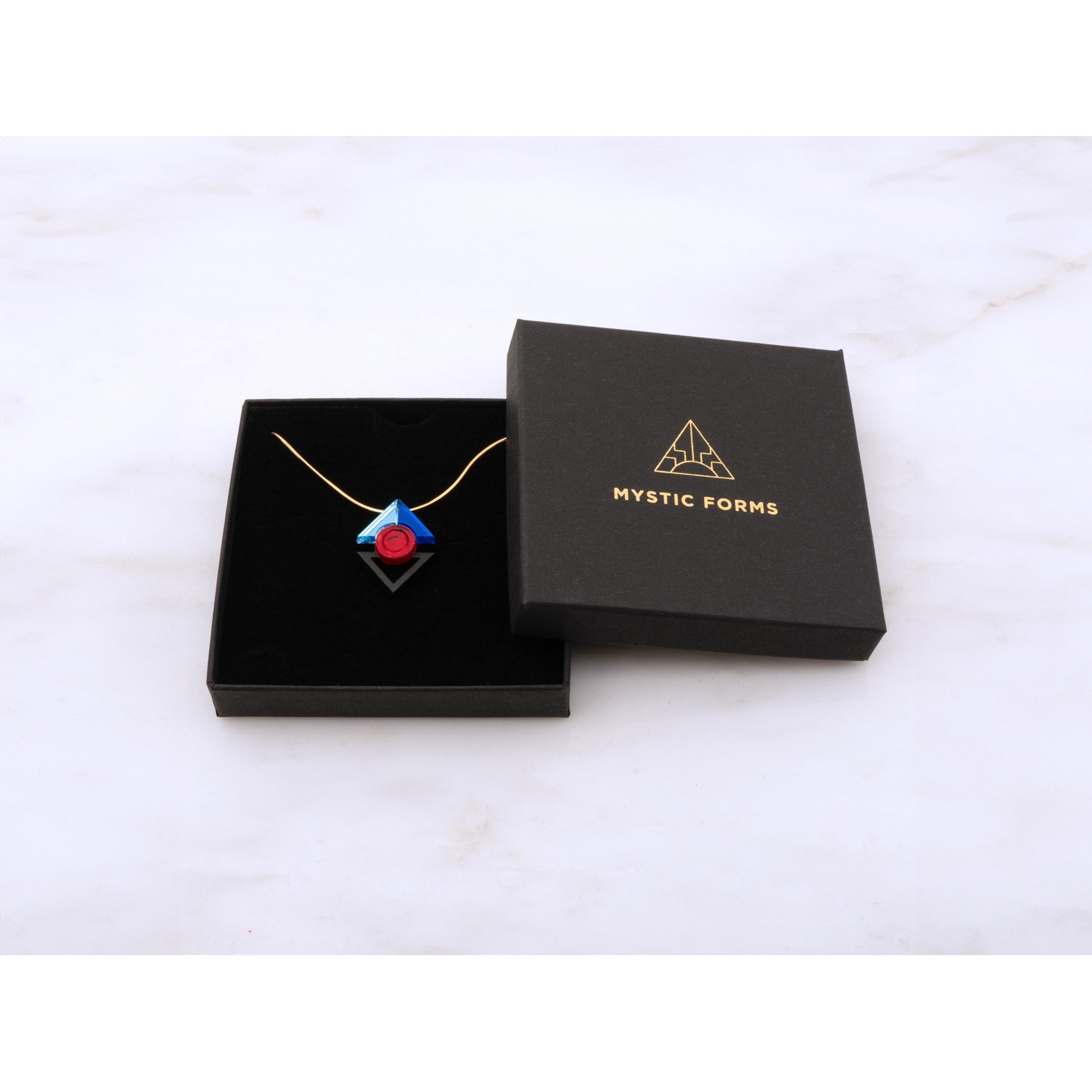 RAMIEL NECKLACE by MYSTIC FORMS（Iceblue-Blue-Red）