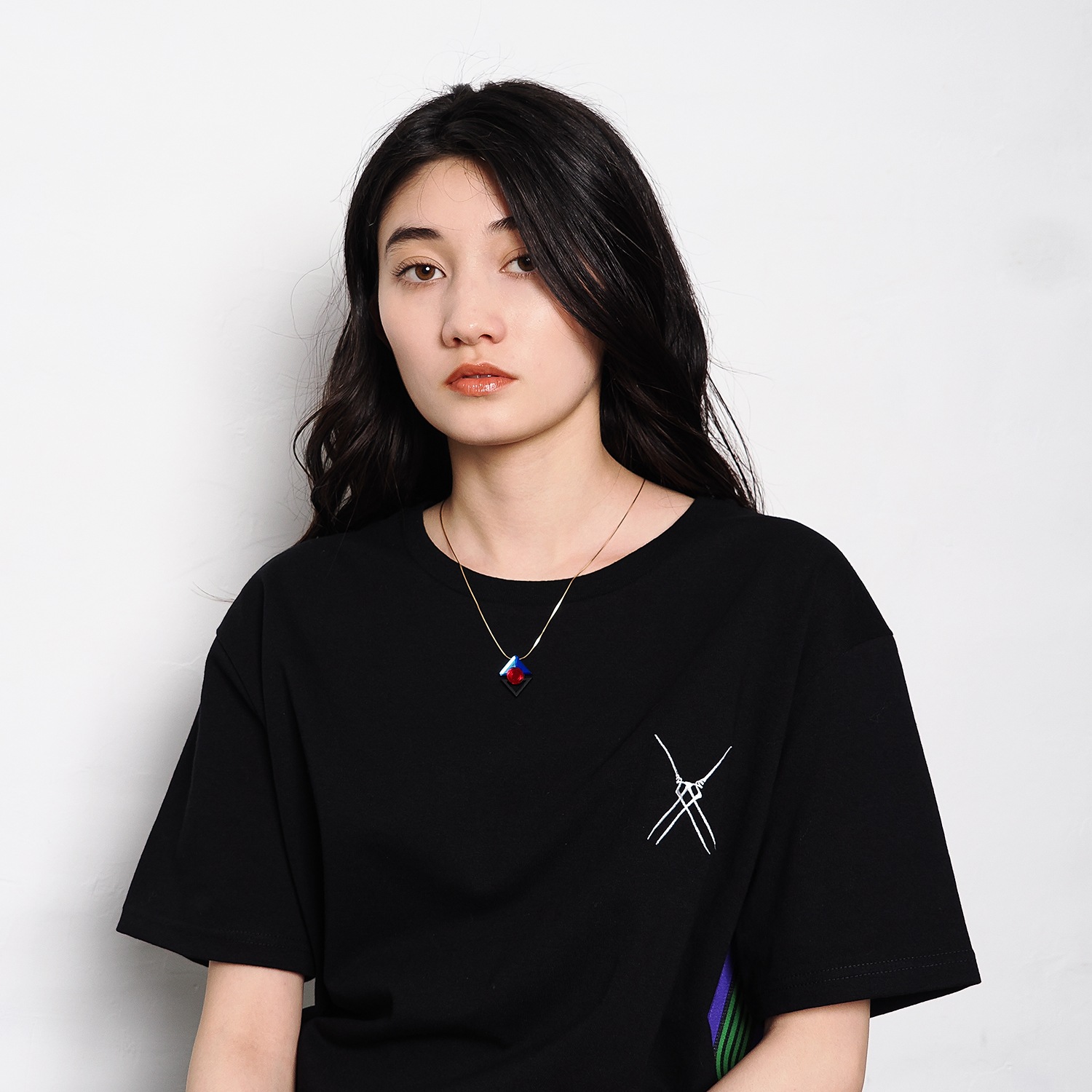 RAMIEL NECKLACE by MYSTIC FORMS（Iceblue-Blue-Red）