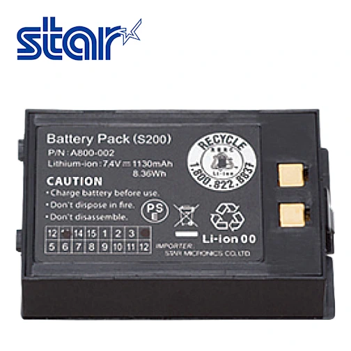 リチウムバッテリーパック S2｜SM-S210i用｜スター精密純正プリンター