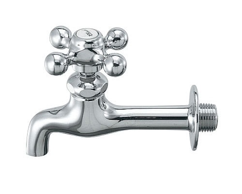 カクダイ 横水栓（ロング） 701-021B-CH