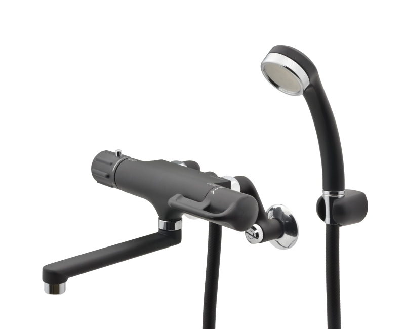 (送料無料) KVK KF800TR2HS サーモスタット式シャワー 撥水 240mmパイプ(代引不可) KVK サーモスタット式シャワー 240mmパイプ付 KF800TR2 (水栓金具