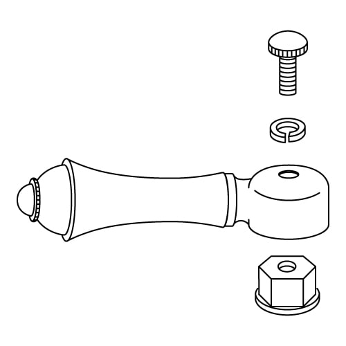 カクダイ レバーハンドル（ブロンズ） F-1040136