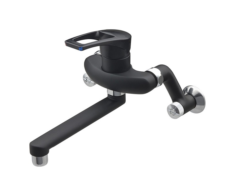 シングルレバー混合栓 おしゃれ (キッチン マットブラック) ｜アトリエダダ