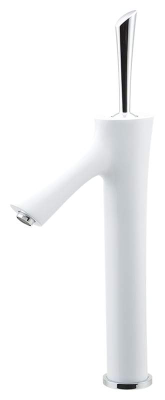 シングルレバー混合栓 (洗面 手洗 ホワイト シルバー)｜アトリエダダ