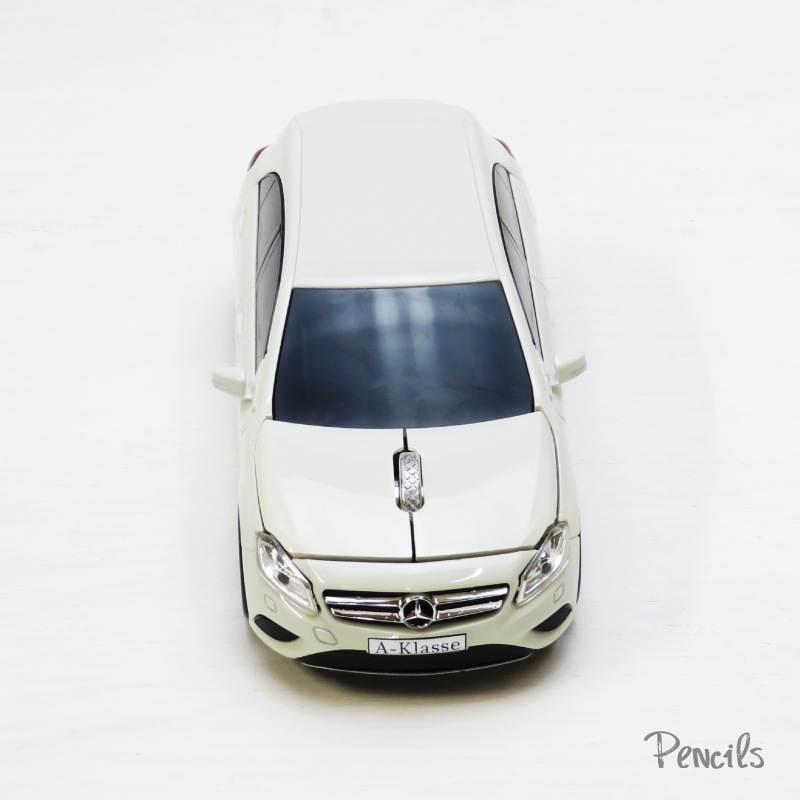 送料無料】無線マウス ベンツAクラスW176 カルサイトホワイト 2.4GHz