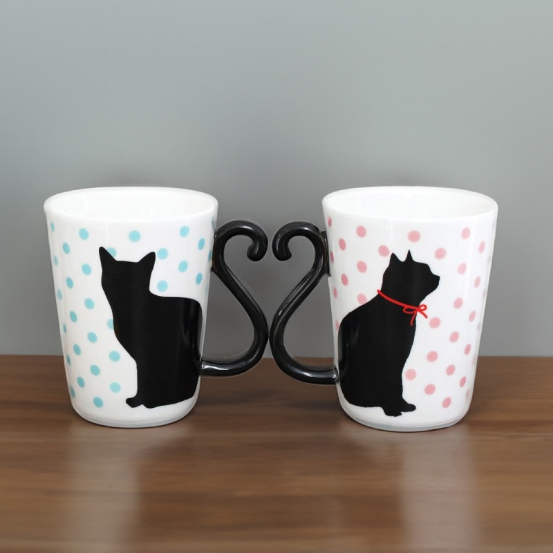 マグカップセット　ドット nikko食器｜ペアマグ (300cc) (バイオレット・グリーン)｜マグ