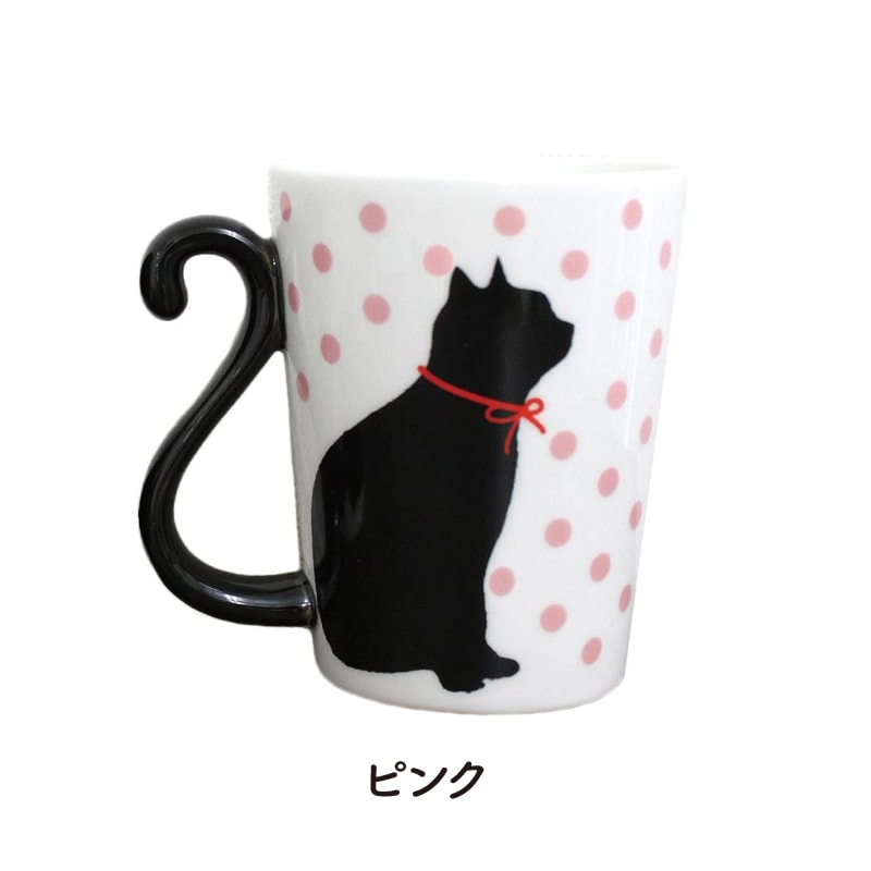 保護猫支援】ドット黒猫 ペアマグカップ | 保護猫支援グッズ