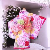 ペットの着物犬服の着物ー彩華牡丹 saikabotan