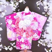 ペットの着物犬服の着物ー秋桜コスモス